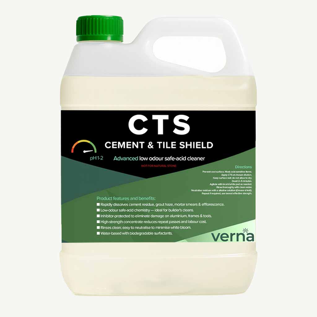 5L of CTS Cement and Tile Shield Cleaner Acid Based Product