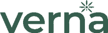 Verna logo in green on a white background