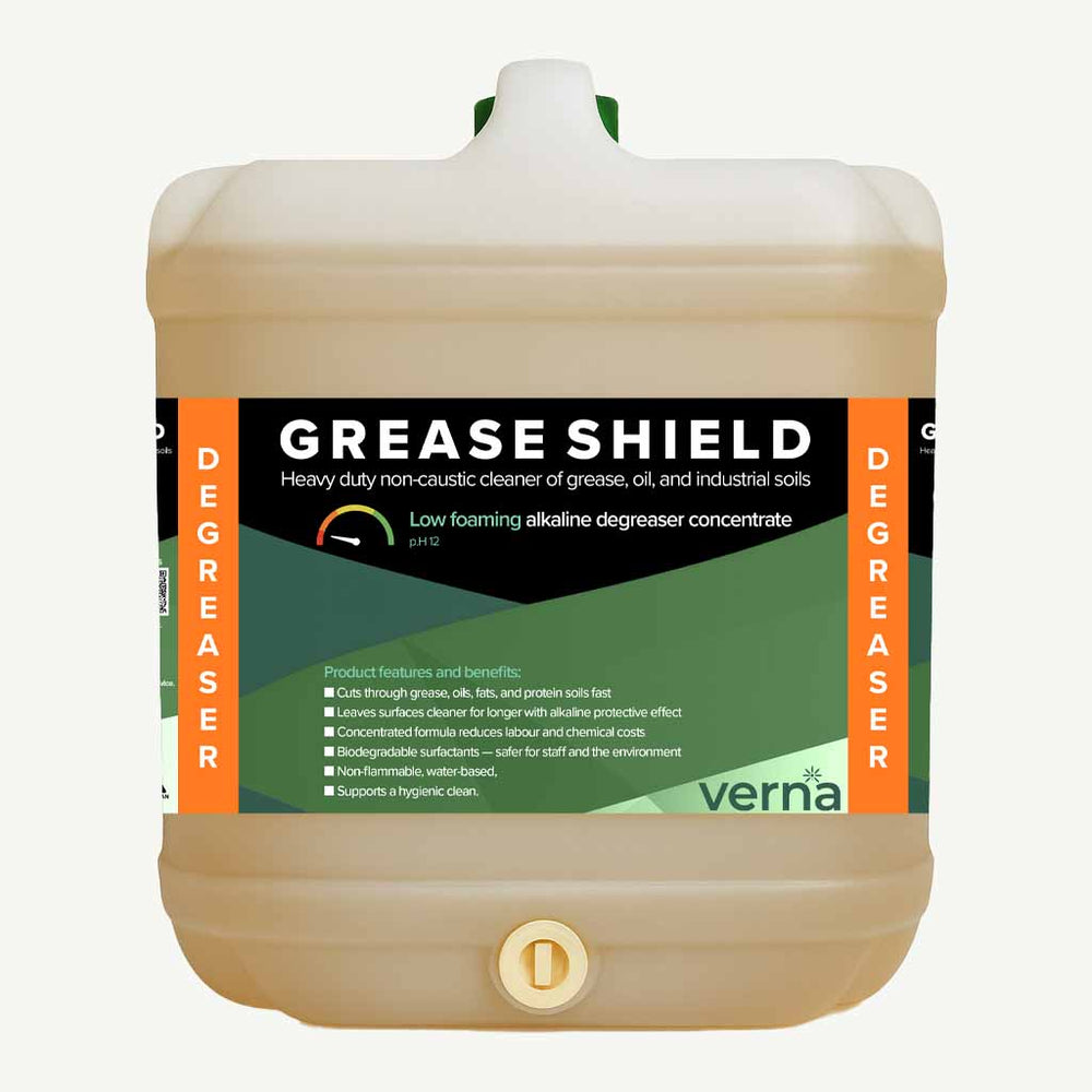 20L Verna Grease Shield degreaser container on a white background